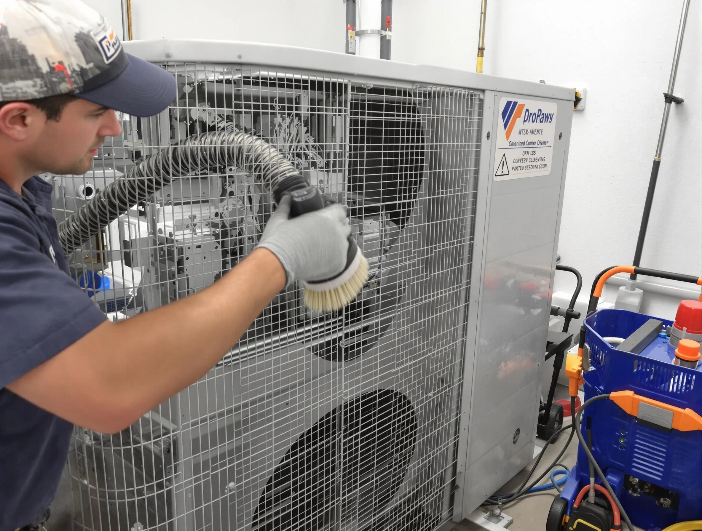 Heber Air Duct Cleaning specialist performing precision AC coil cleaning for improved system performance in Heber