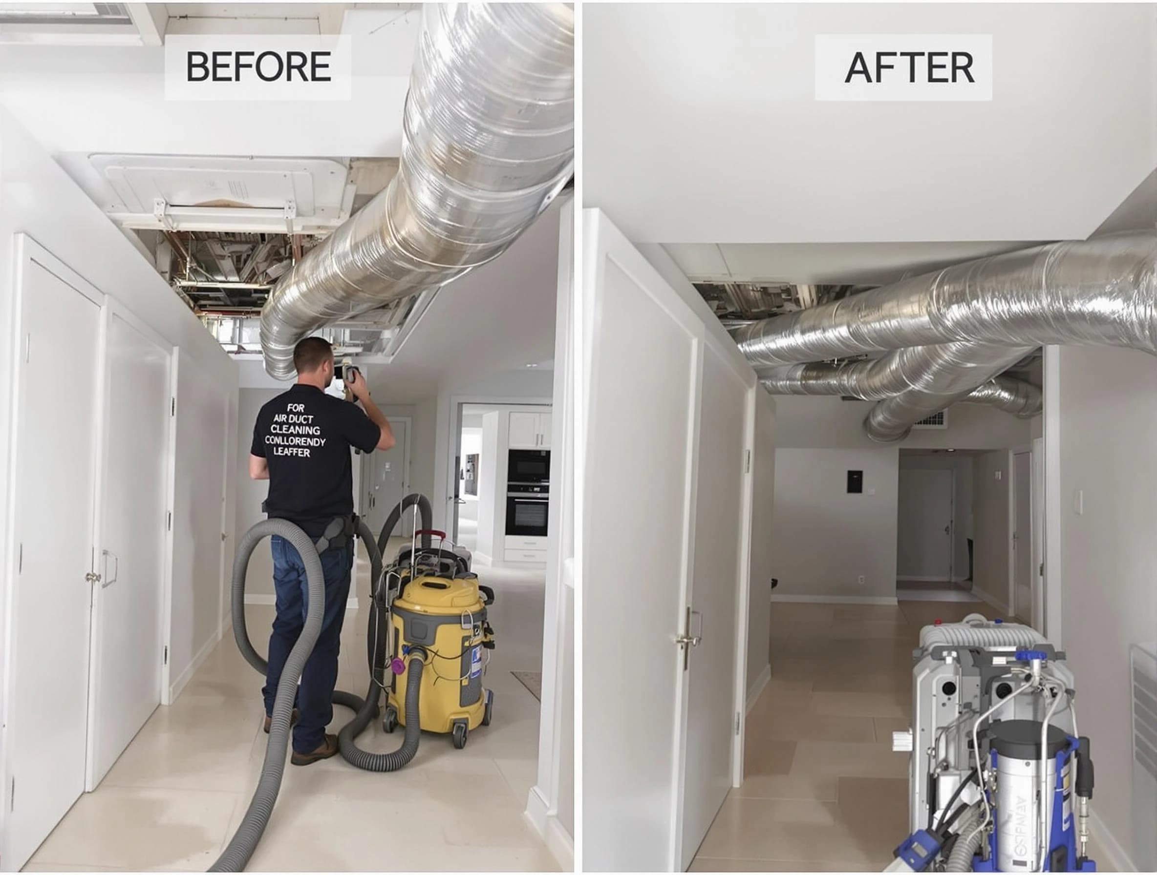 Heber Air Duct Cleaning professional performing thorough air duct cleaning in Heber