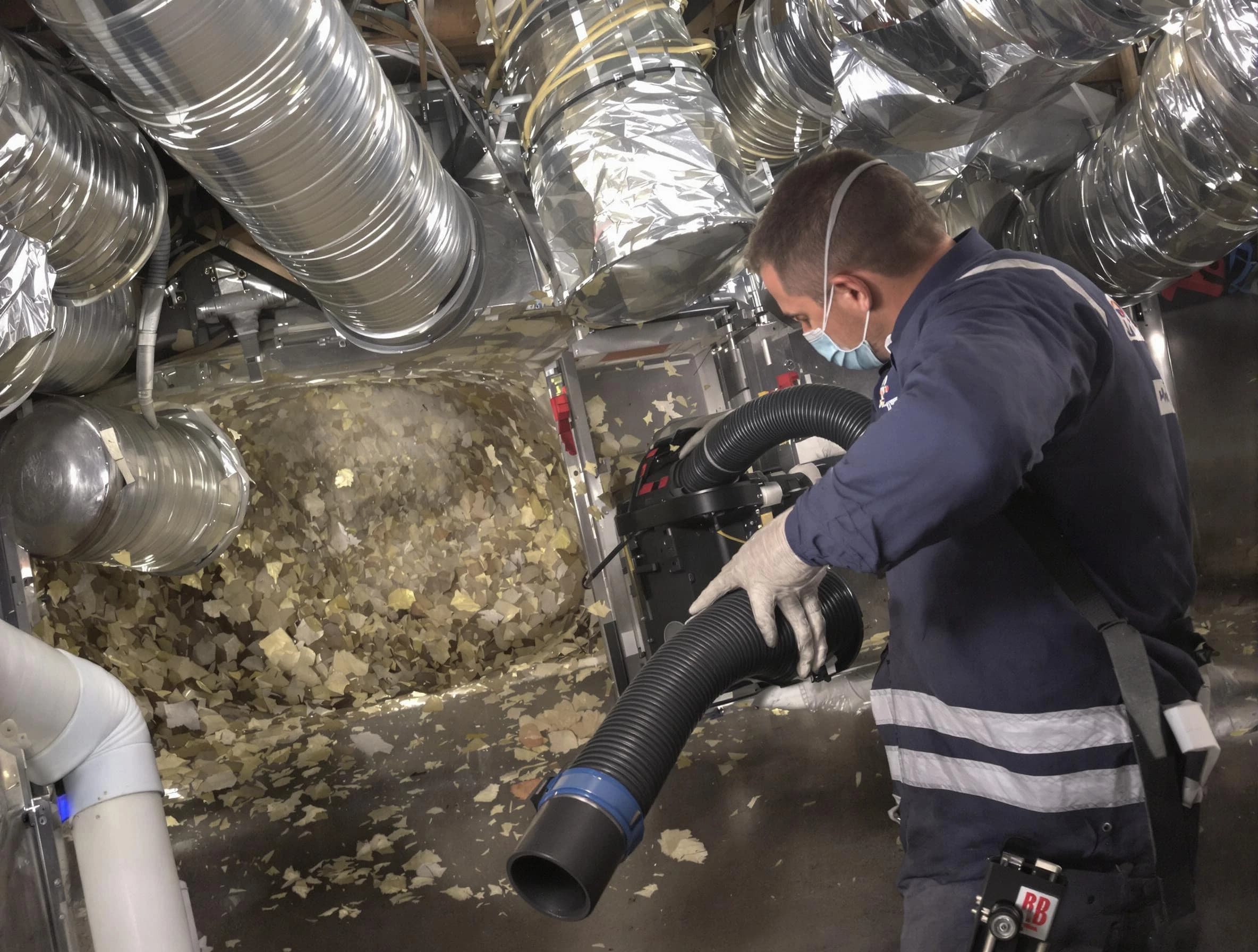 Heber Air Duct Cleaning specialist operating negative pressure cleaning equipment for thorough duct maintenance in Heber