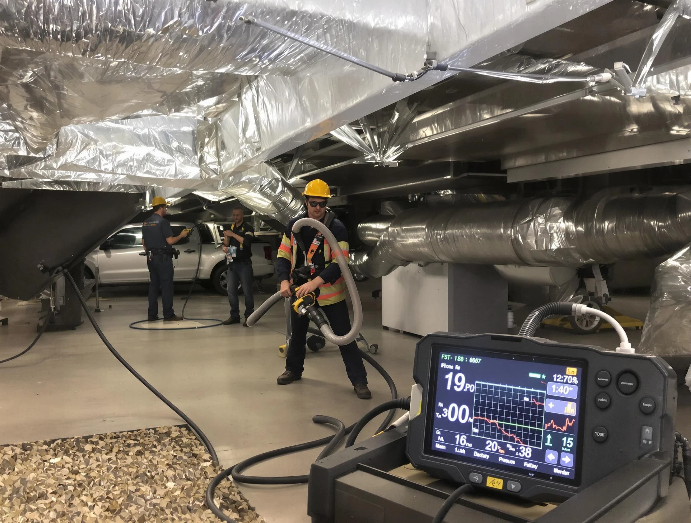 Professional negative pressure duct cleaning by Heber Air Duct Cleaning in Heber