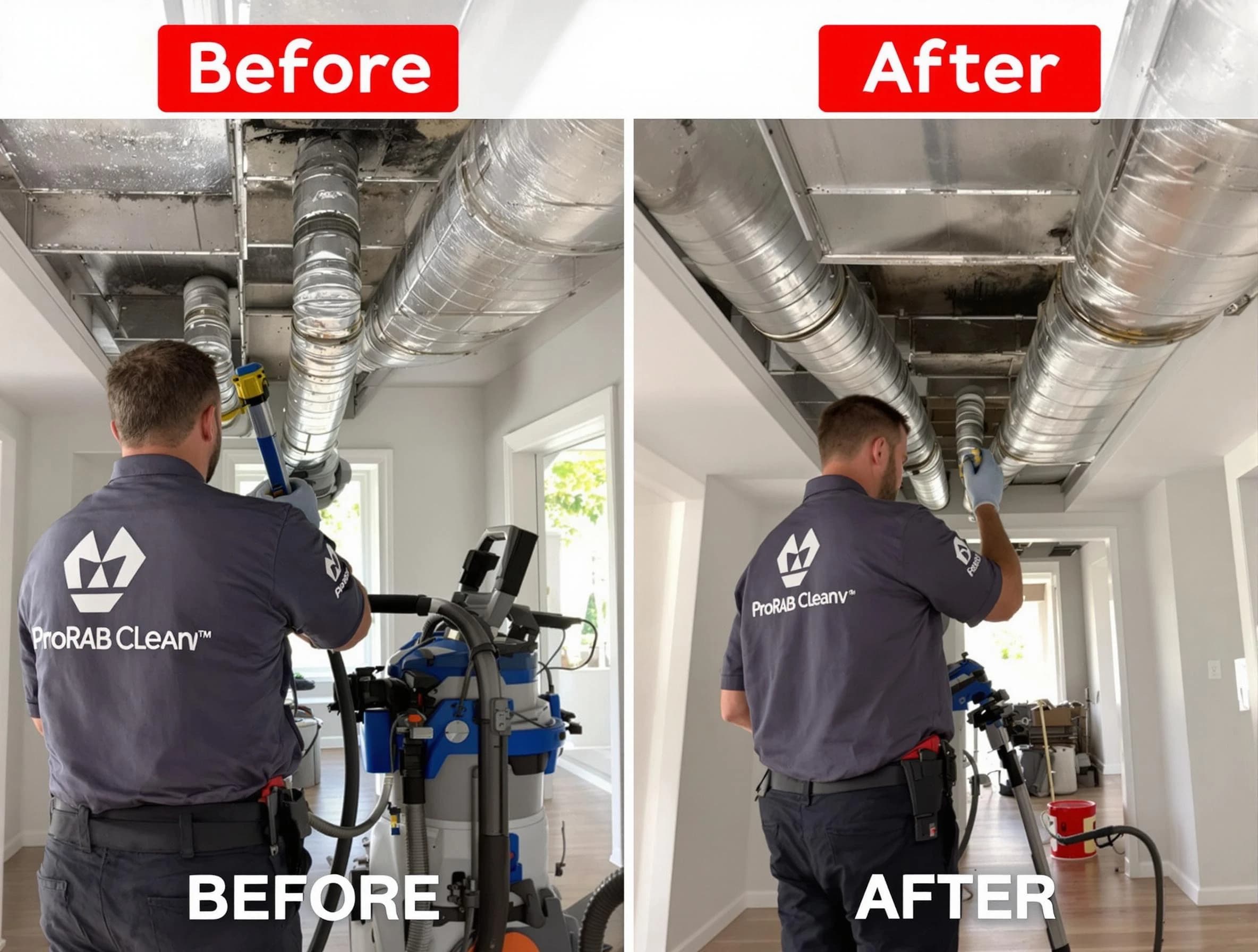 Heber Air Duct Cleaning expert performing thorough residential duct cleaning in a Heber home